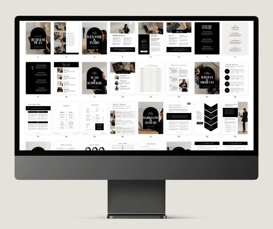 GEMMA Bundle - 120 POSTS & STORIES + BUSINESS PLAN EBOOK + MOCKUPS