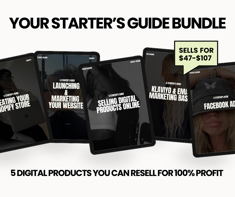 5 PRODUCT BUNDLE | YOUR STARTER GUIDE  to digital marketing