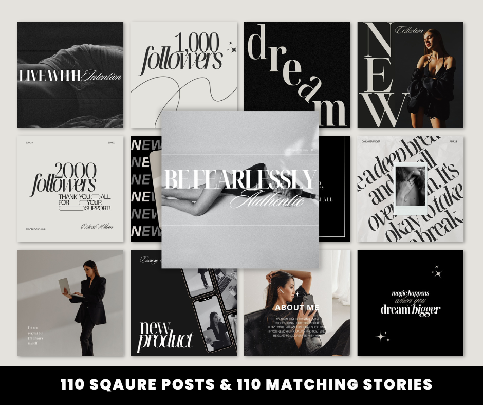 GEMMA Bundle - 120 POSTS & STORIES + BUSINESS PLAN EBOOK + MOCKUPS