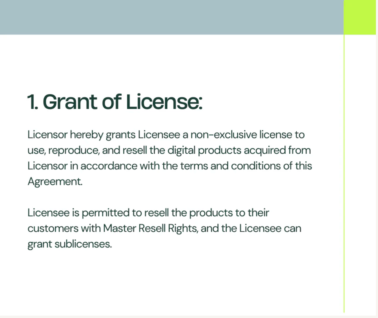 Commercial License Agreement