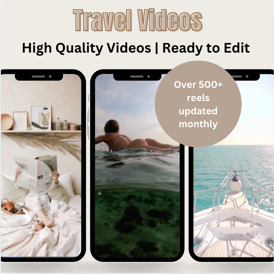 500+ Travel Aesthetic Reels Templates – Boost Your Social Media Presence - Perfect for Instagram, TikTok, Facebook and Pinterest