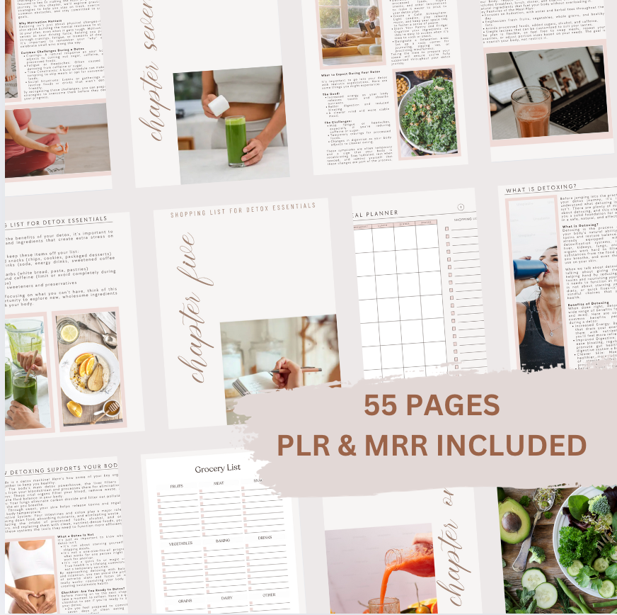 The Ultimate January Detox Guide For 2025 includes MRR + PLR