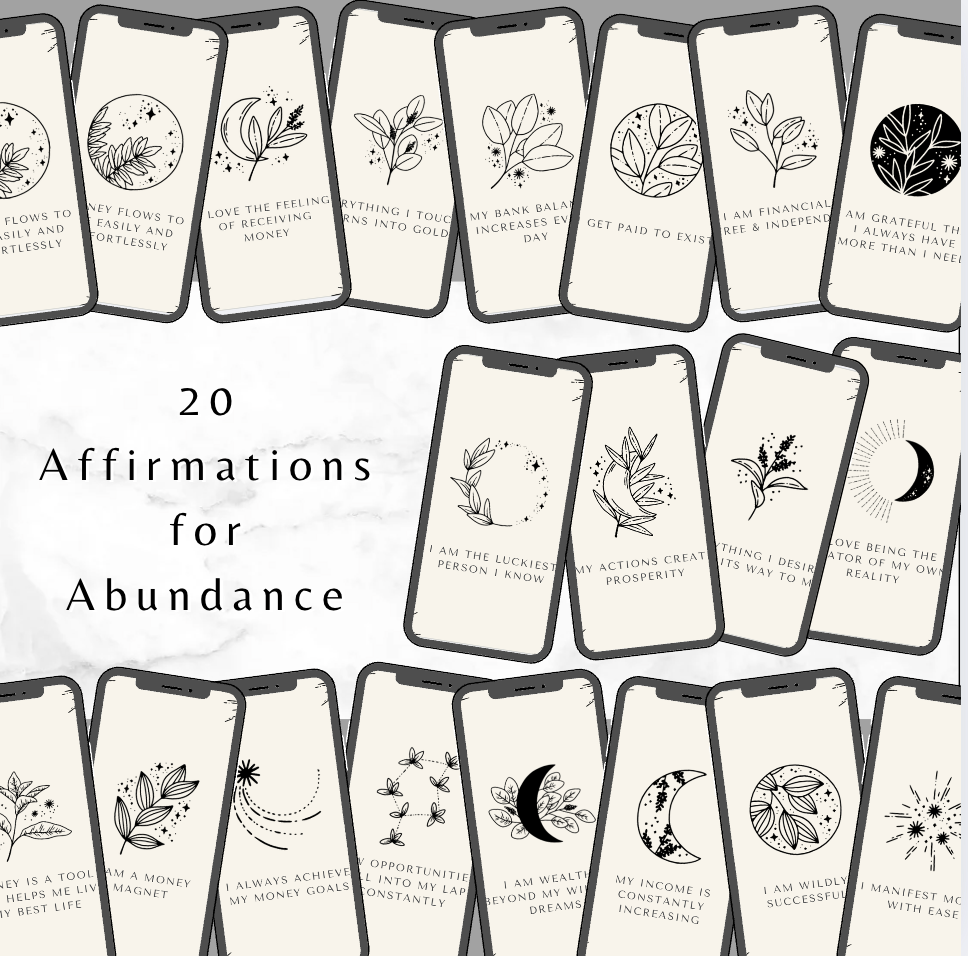 Manifest Wealth & Abundance: Money & Abundance Affirmation Cards