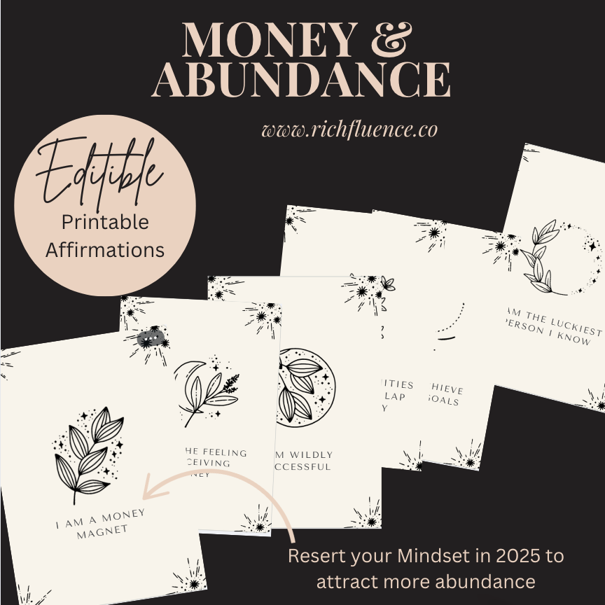 Manifest Wealth & Abundance: Money & Abundance Affirmation Cards