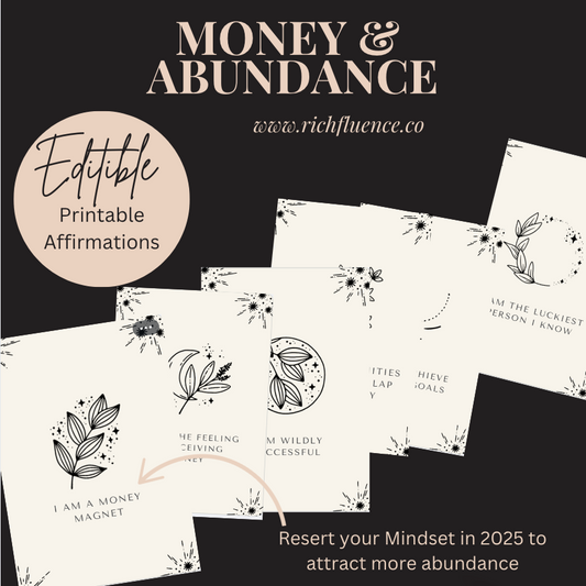 Manifest Wealth & Abundance: Money & Abundance Affirmation Cards